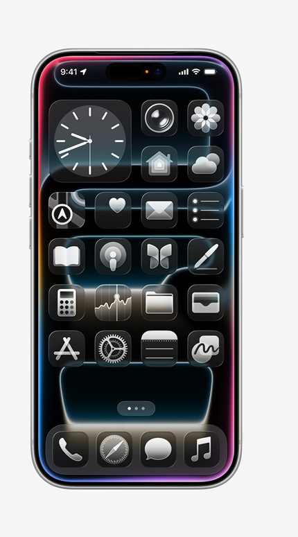 iPhone-skærm viser en besked blive oversat fra tysk til engelsk med Liveoversættelse