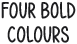 iPad in four bold colours