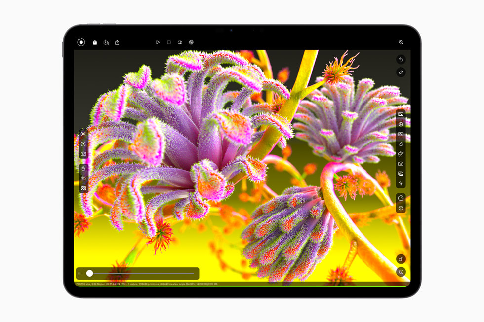 《Octane》App 顯示在 iPad Pro 上。