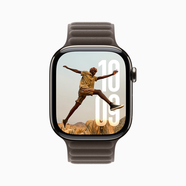 Le cadran Photos repensé sur l’Apple Watch Series 10.