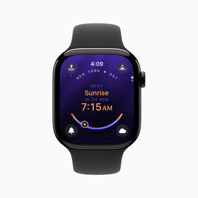 Une capture d’écran de Lumy sur l’Apple Watch.