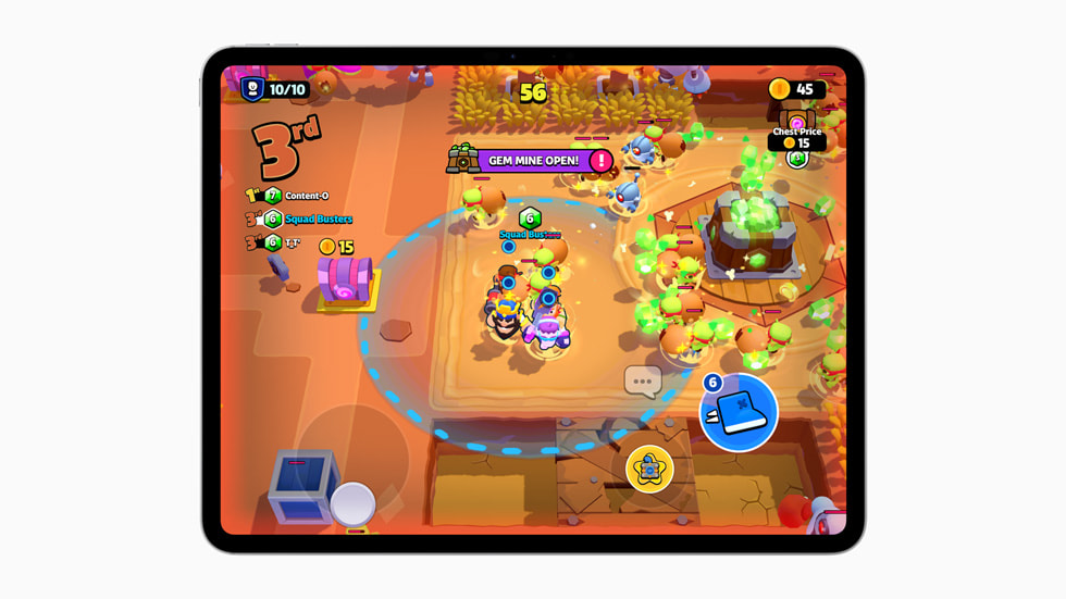 Une capture d’écran de Squad Busters sur l’iPad Pro.