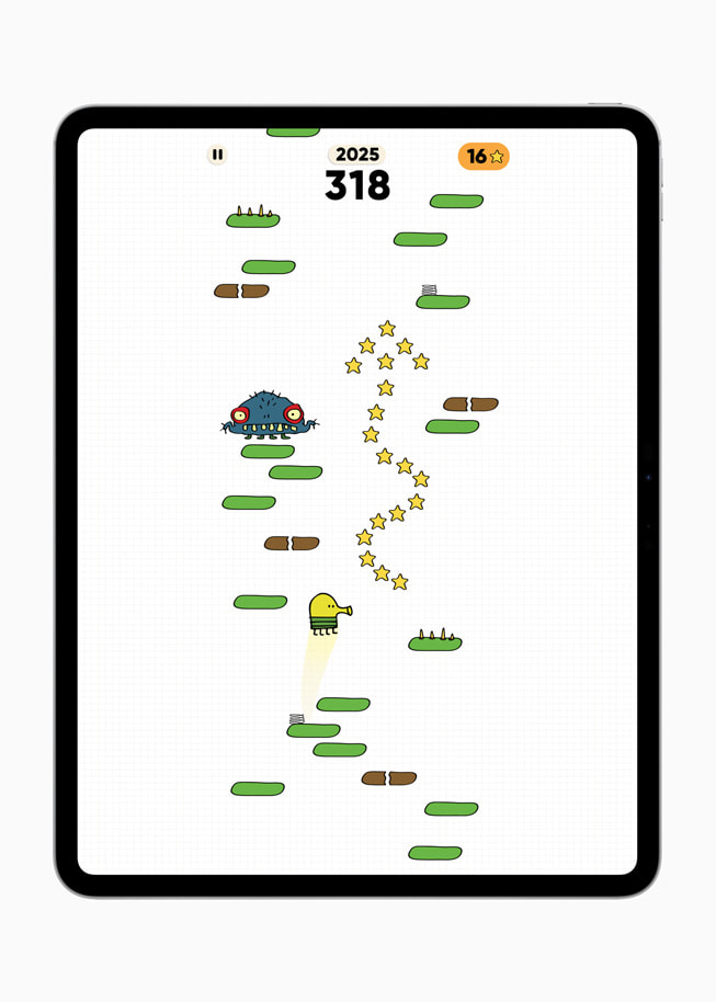 Doodle Jump 2+ de Lima Sky sur l’iPad Pro.
