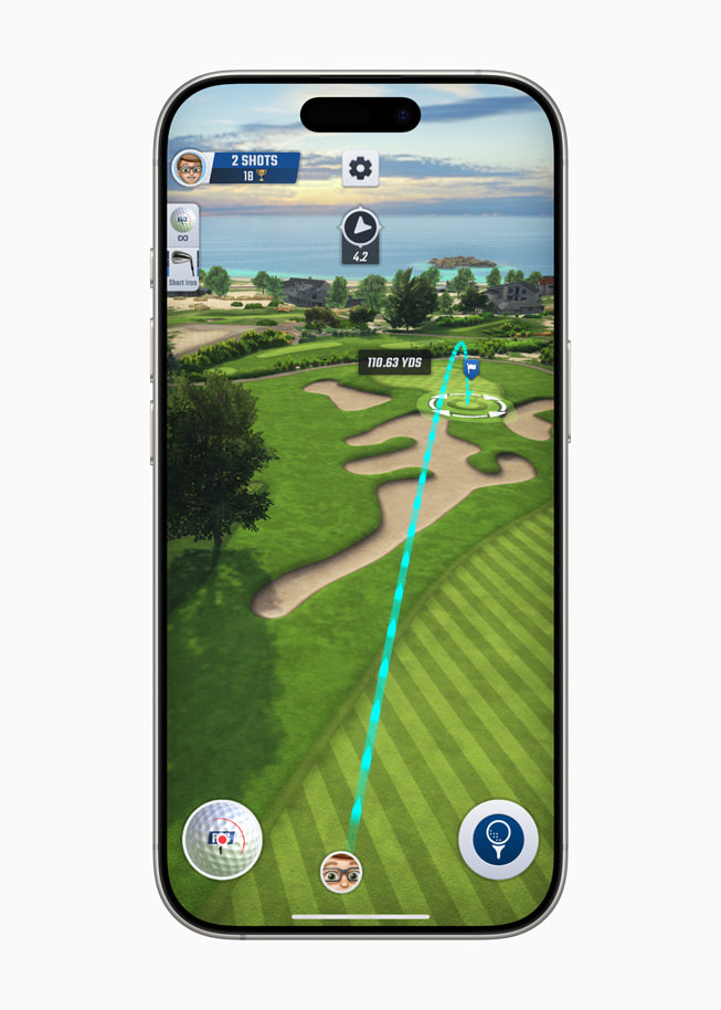 PGA TOUR Pro Golf de HypGames, Inc. sur l’iPhone 16 Pro.