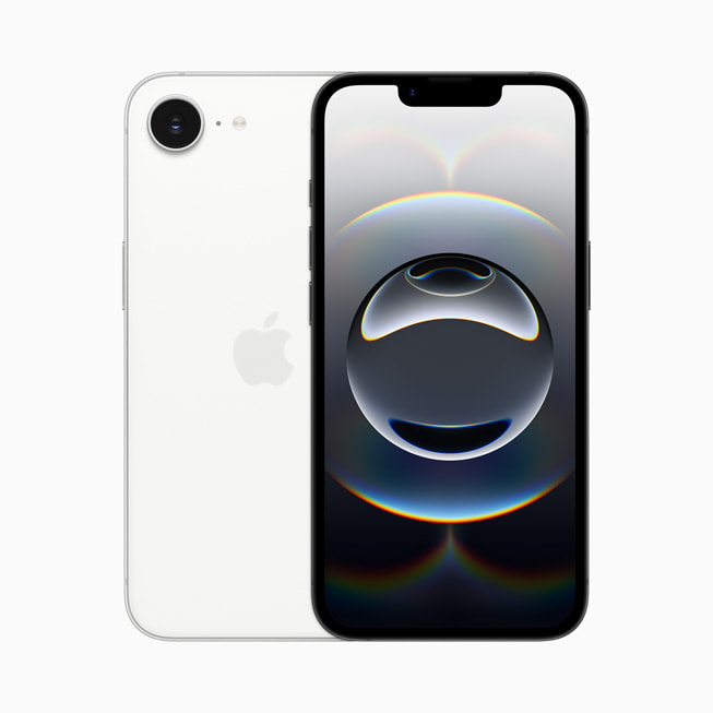 L’écran 6,1 pouces et la caméra arrière de l’iPhone 16e.