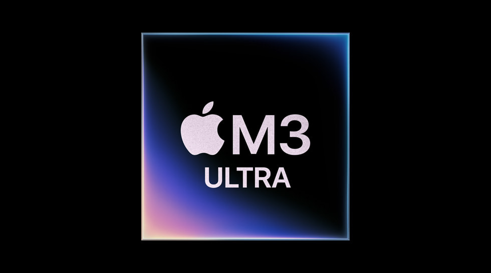 Illustration représentant la puce M3 Ultra.