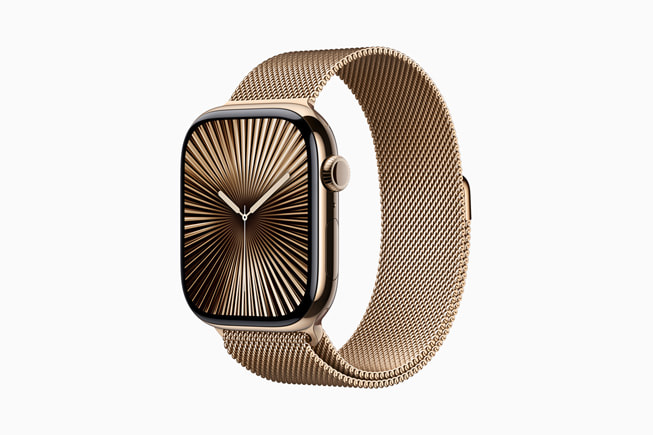 Une Apple Watch est présentée.