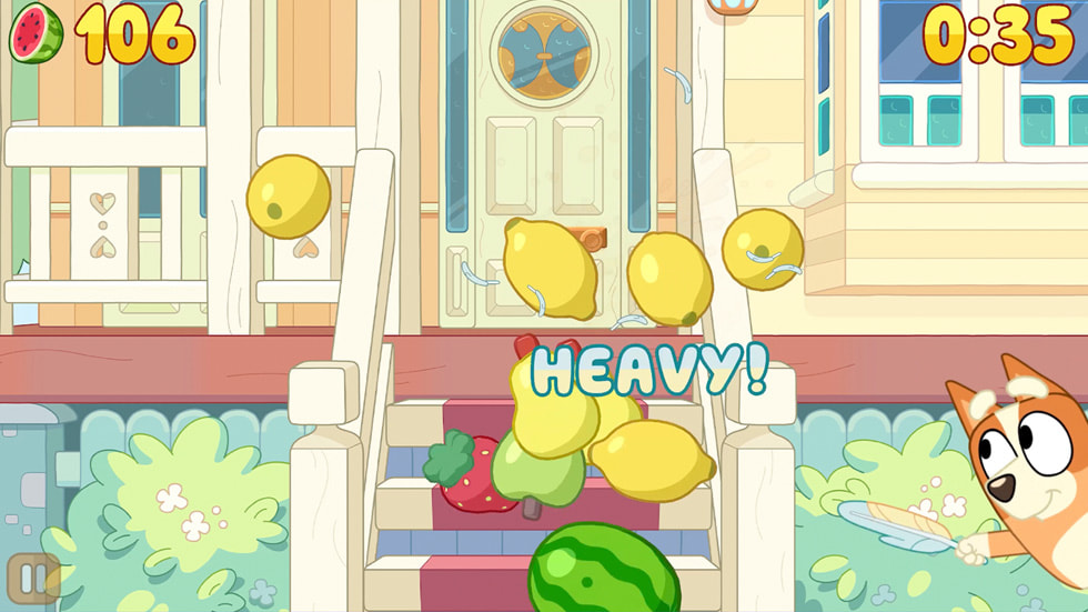 Halfbrick Studios의 Fruit Ninja Classic+ 아트.