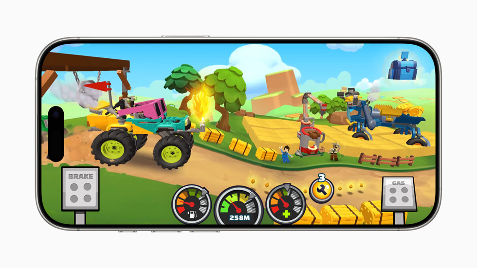 Fingersoft의 LEGO Hill Climb Adventures+ 아트.
