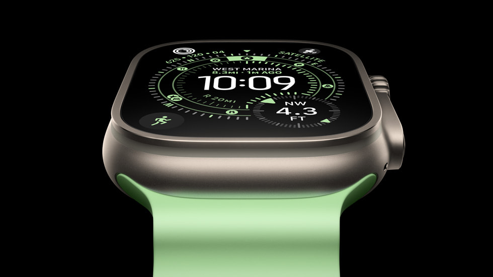 Vue oblique de l’Apple Watch Ultra 3