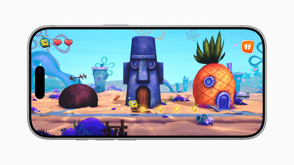Imagen de SpongeBob: Patty Pursuit 2 en un iPhone 17 Pro.