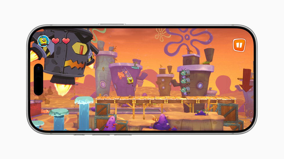 Imagen de SpongeBob: Patty Pursuit 2 en un iPhone 17 Pro.
