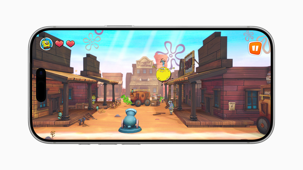 Imagen de SpongeBob: Patty Pursuit 2 en un iPhone 17 Pro.