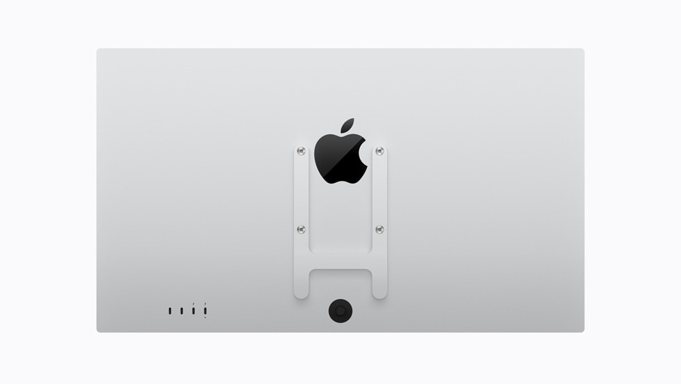 The optional VESA mount adapter with Studio Display XDR.