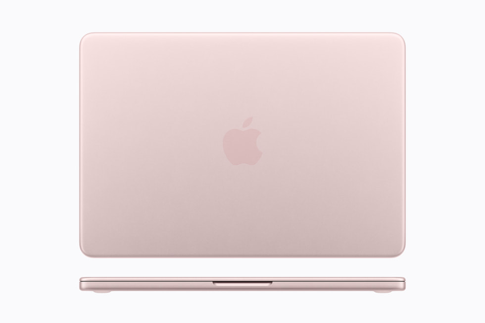 MacBook Neo in blush.
