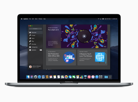 Image de démo du nouveau Mac App Store