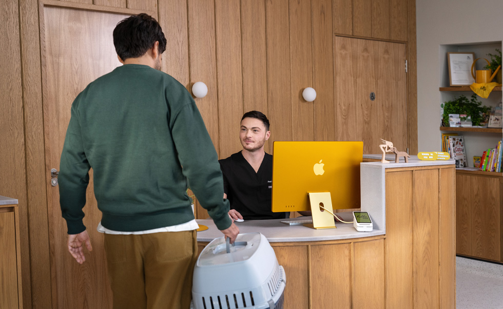 El iMac facilita la precision en el ingreso de los pacientes.
