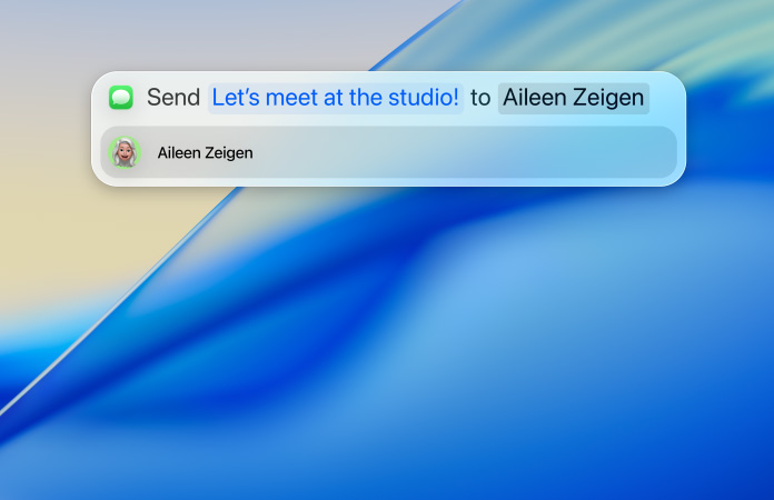 Παραδείγματα χρήσης του Spotlight για την αποστολή μηνυμάτων